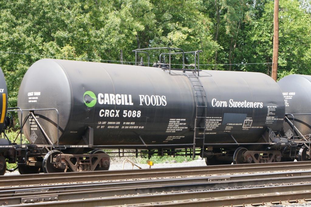 Cargill tank car Railroad tank car with Cargill logo and name